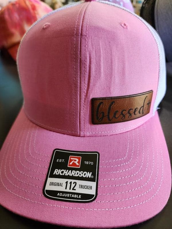 Blessed Leather Patch Ball Cap