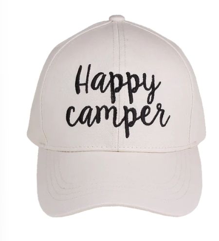 CC Ball Cap - Happy Camper Embroidered