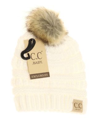 Baby Fur Pom CC Beanie