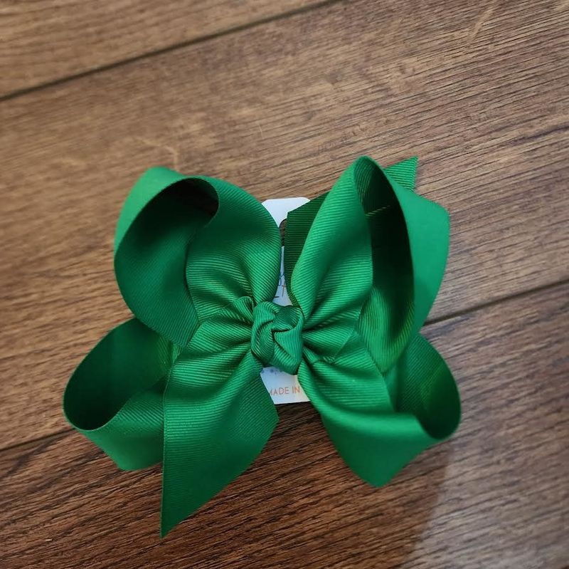Jumbo 6.5&quot; Grosgrain Bow on Clip