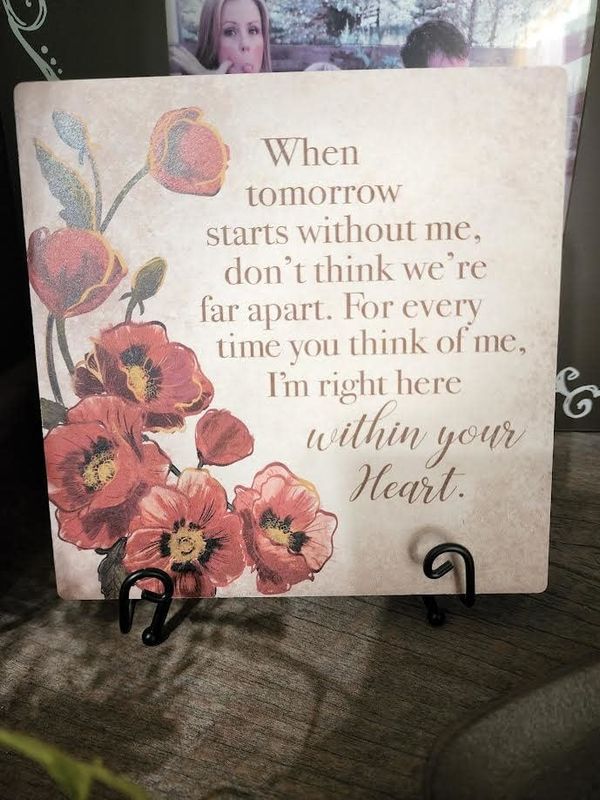 Within Your Heart Slate With Stand