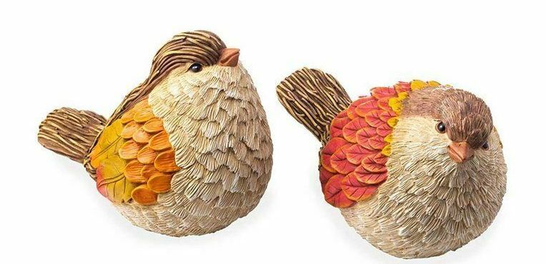 Autumn Bird Garden Statue 12"x7.25"x8.25"inches