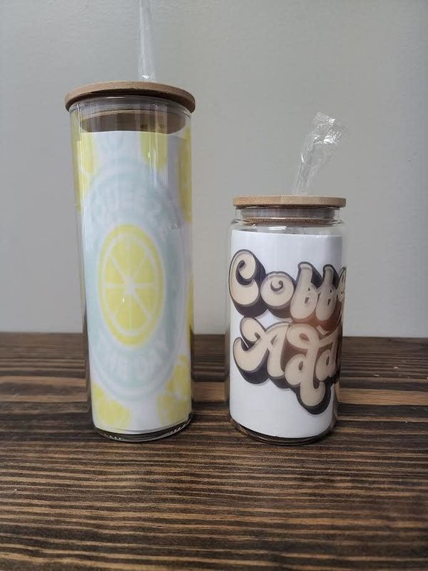 Bamboo Lid Glass Tumbler