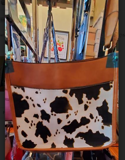 Over the Shoulder Bag Cow Print