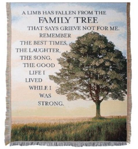 Family Tree- woven Throw