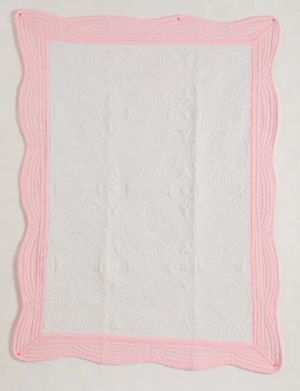 Heirloom Baby Quilts Lt. Pink/White