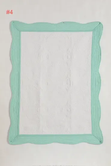 Heirloom Baby Quilts Mint/White