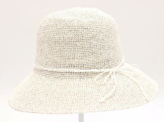 Lurex Cloche Sun Hat
