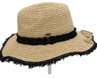 Frayed Ribbon Raffia Panama