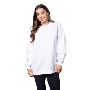 Chicka-d Campus Crew Sweatshirt White