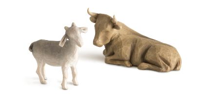 Willow Tree Ox and Goat