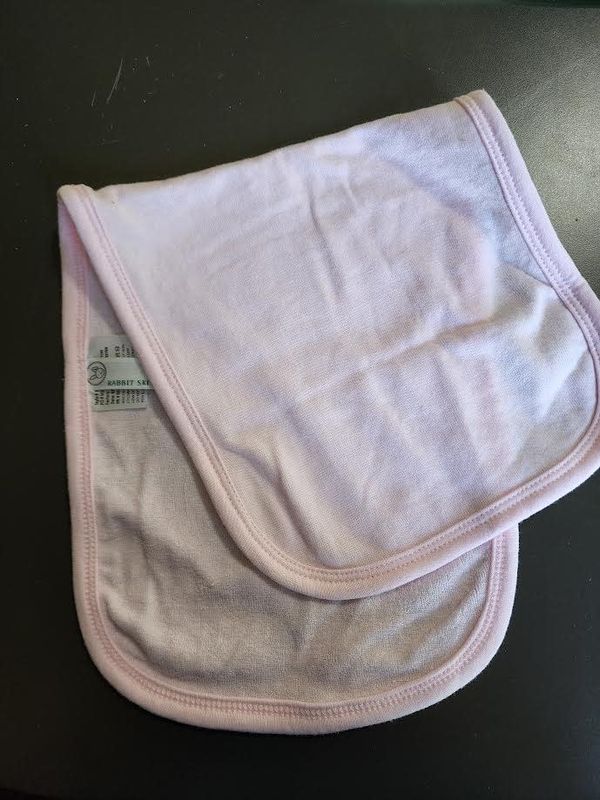 Burp Cloth Lt Pink