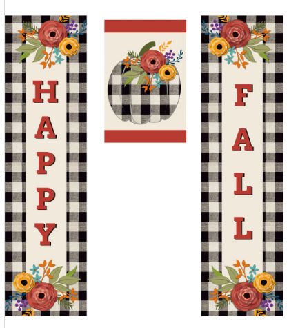 Happy Fall Door Banner Kit