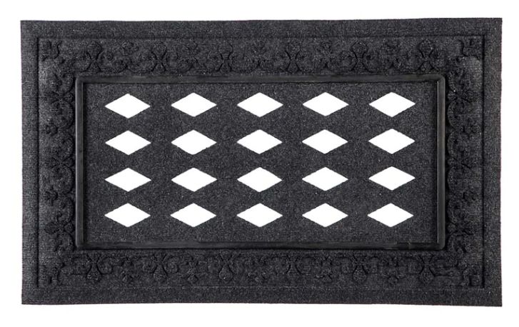 Embossed Fleur de Lis Sassafras Mat Tray