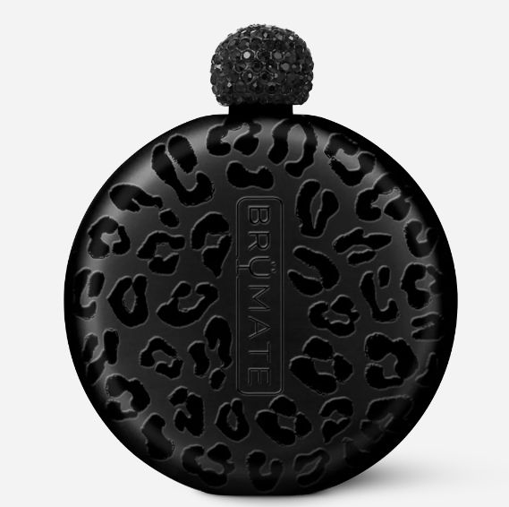 Brumate Glitter Flask - Onyx Leopard