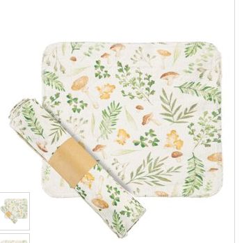 Delicate Greenery Reusable Towel - Set of 12