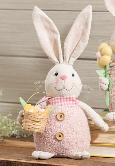 Fabric Bunny with Basket