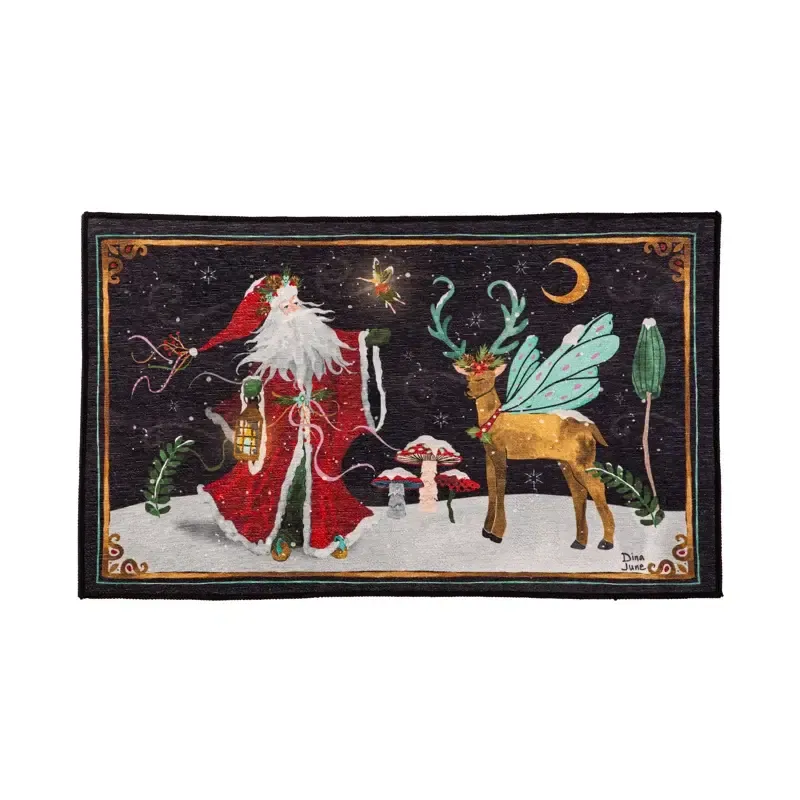 Santa's Forest of Wonder Washable Indoor/Outdoor Mat