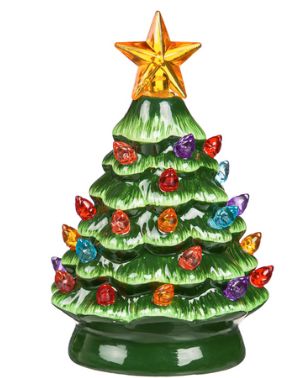 LED Color Changing Mini Ceramic Tree