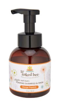 Naked Bee 12 oz. Orange Popsicle Giggles Not Tears Foaming Shampoo &amp; Wash