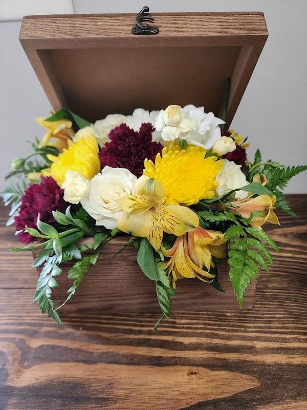 Add Fresh Flowers to Memory Boxes (Box Sold Separately)