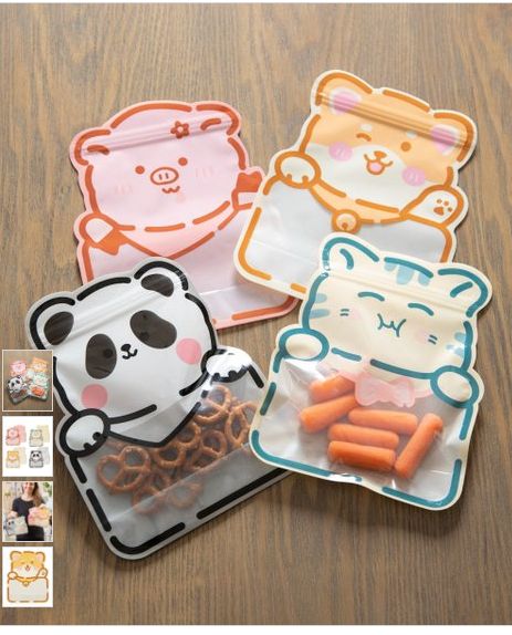 Reusable Animal Shaped Bags, Set of 4
