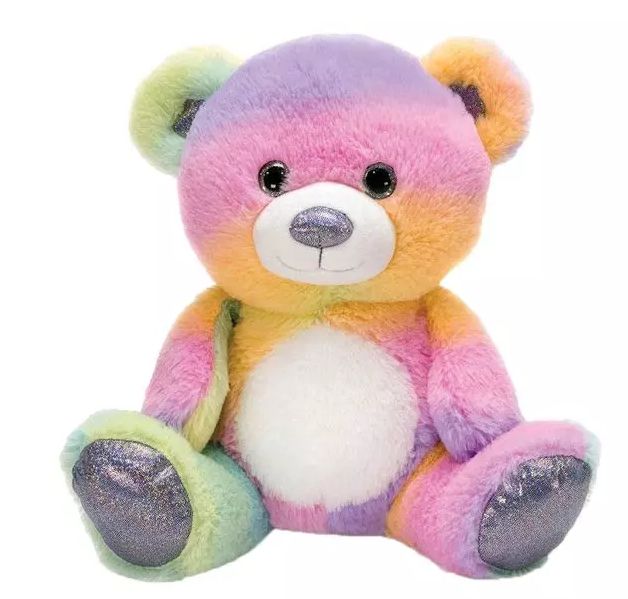 Rainbow Sherbet Stuffed Bear