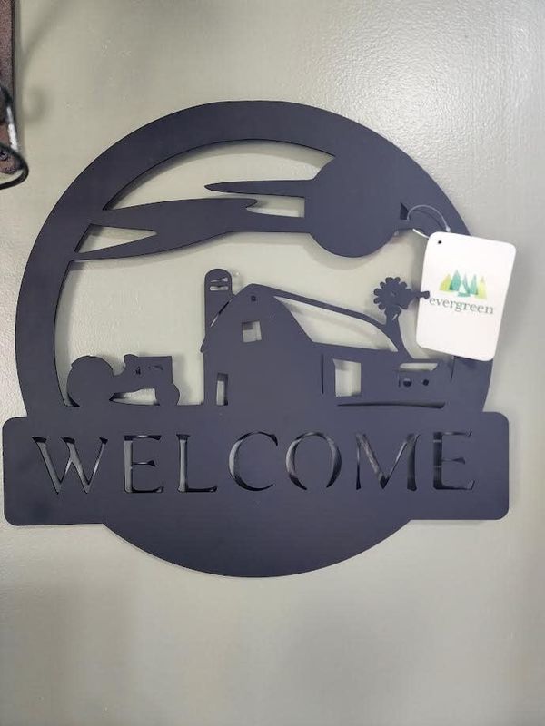 Welcome Lasercut Metal Wall Décor