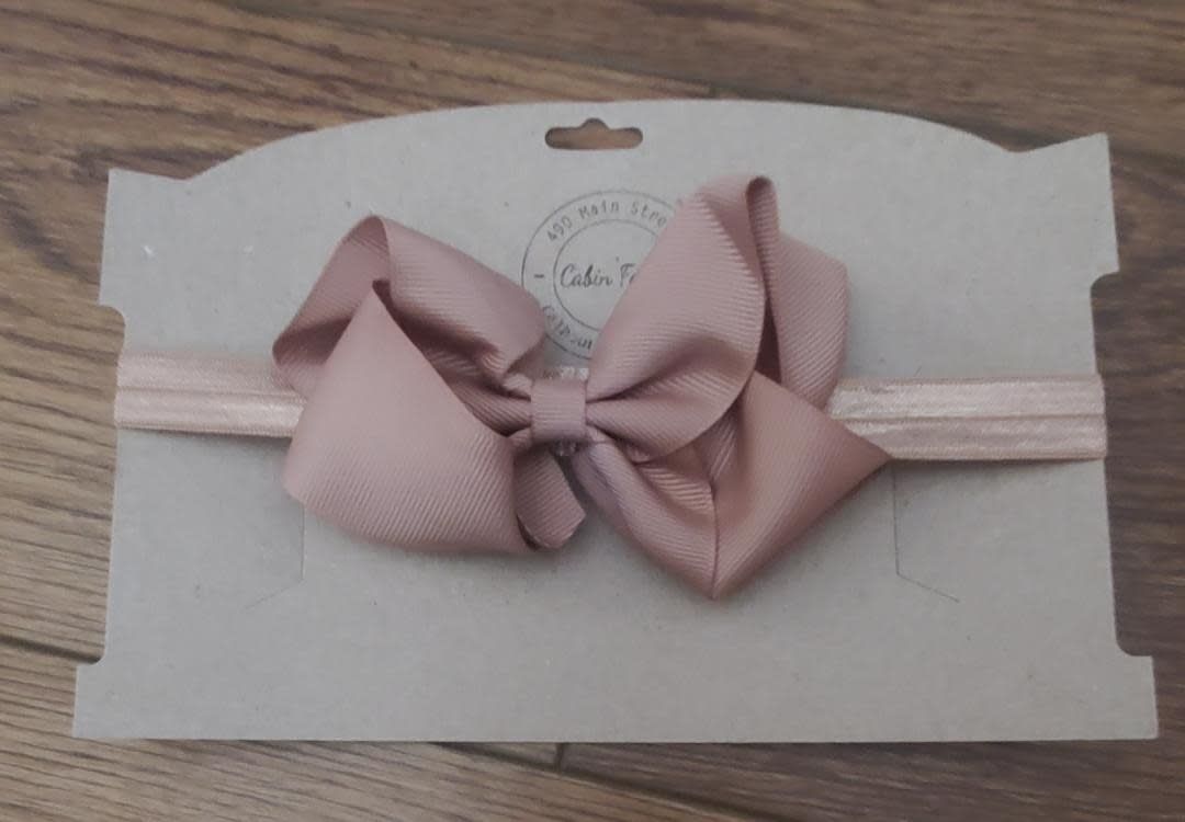 Headband with Light Brown Bow