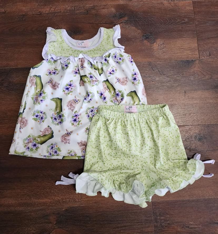 Pete &amp; Lucy Spring is Spring Short Set 12/18 month