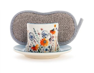 Meadow Flowers Soap Dish with Sponge