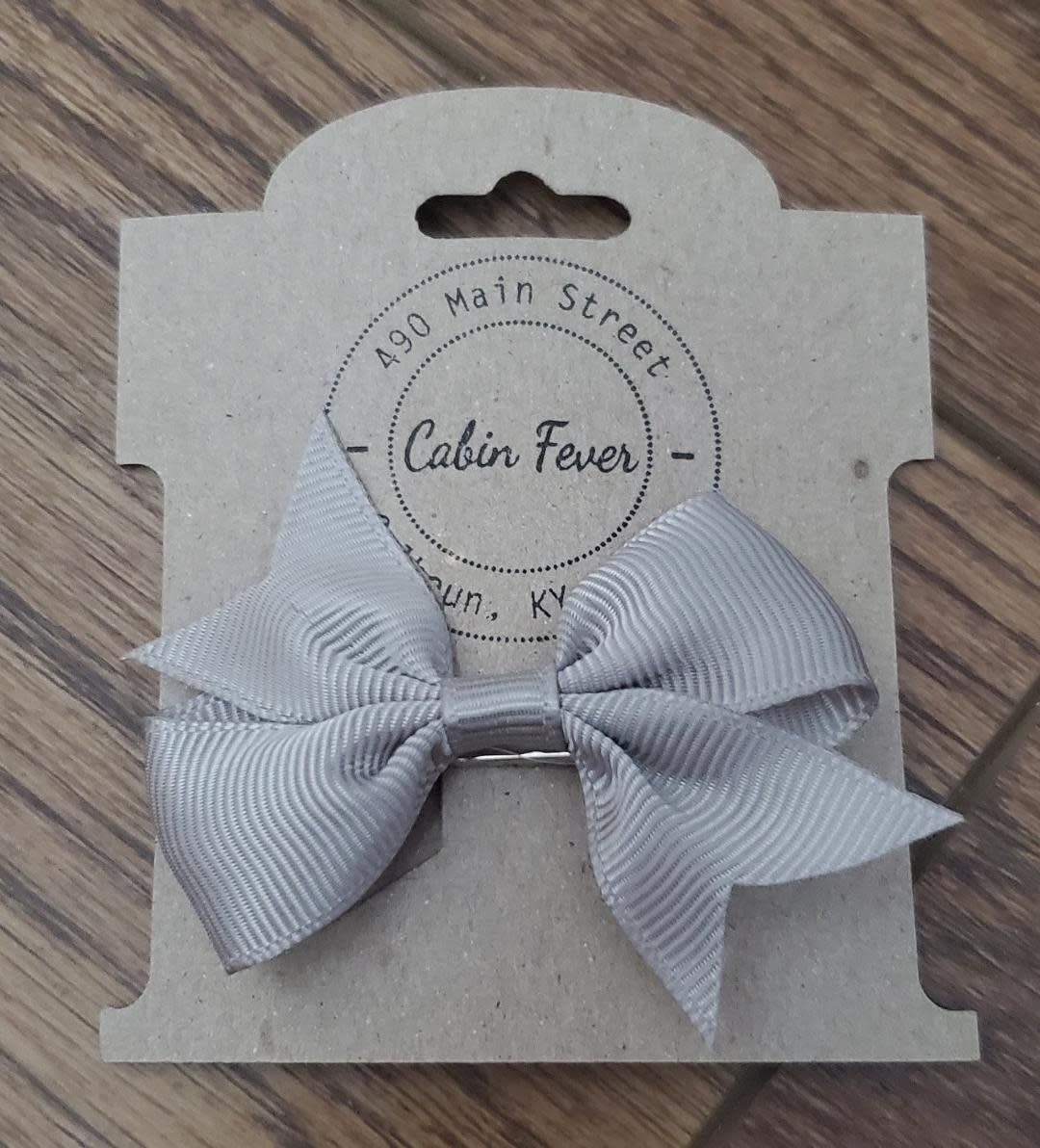 X-Small Pewter Hair Bow
