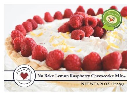 No Bake Lemon Raspberry Cheesecake