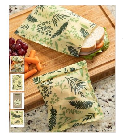 Delicate Greenery Beeswax Pocket - Set of 2