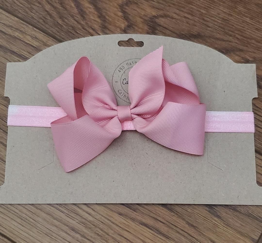 Headband with Dusty Pink Bow