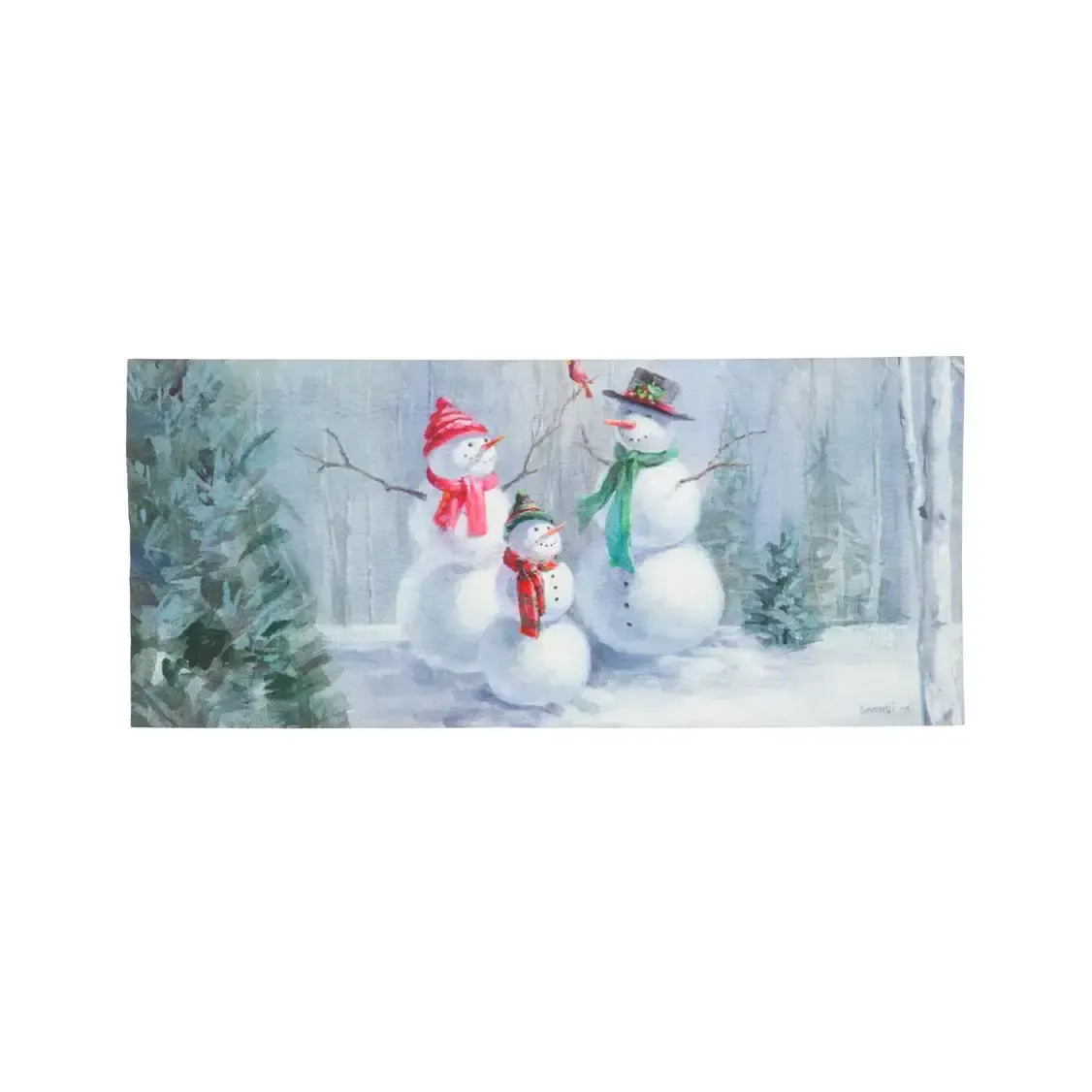 Snowman Family Sassafras Switch Mat