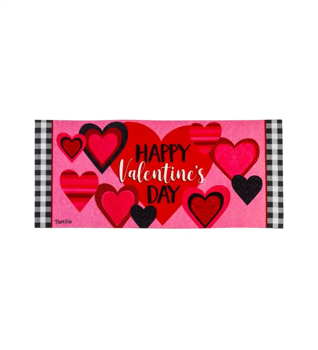 Patterned Valentines Hearts Sassafras Switch Mat
