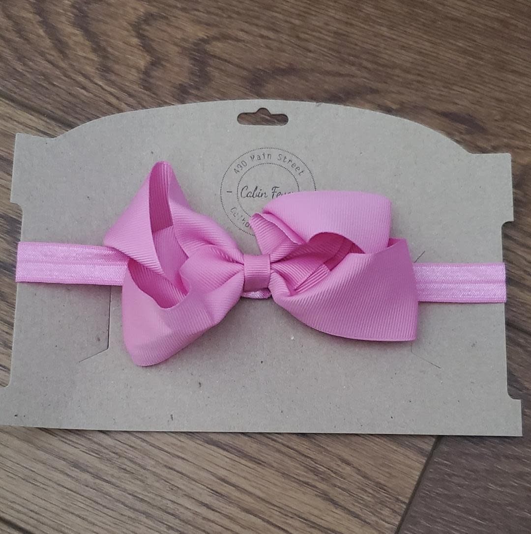 Headband with Pink Bow