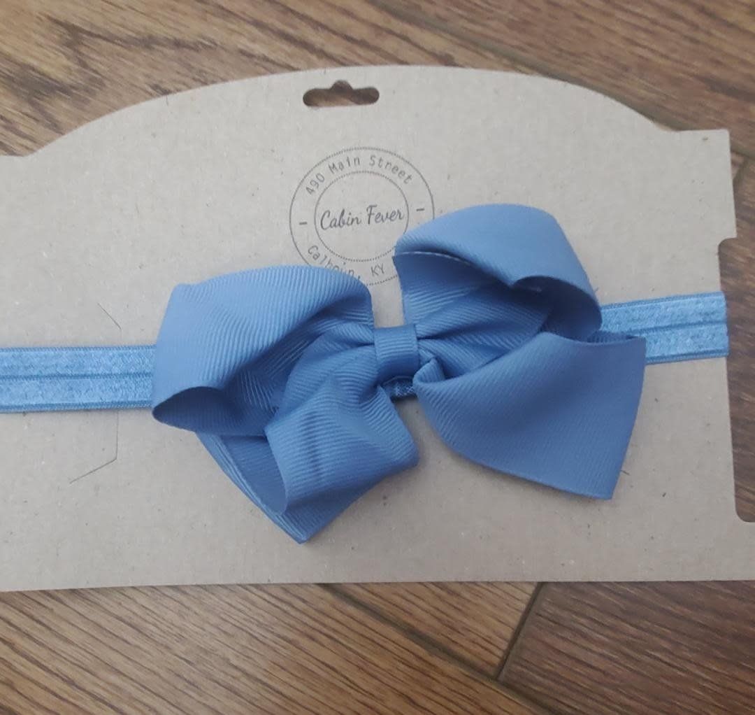 Headband with Light Denim Bow