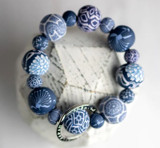Jilzarah Wrist Keychain Dutch Blue