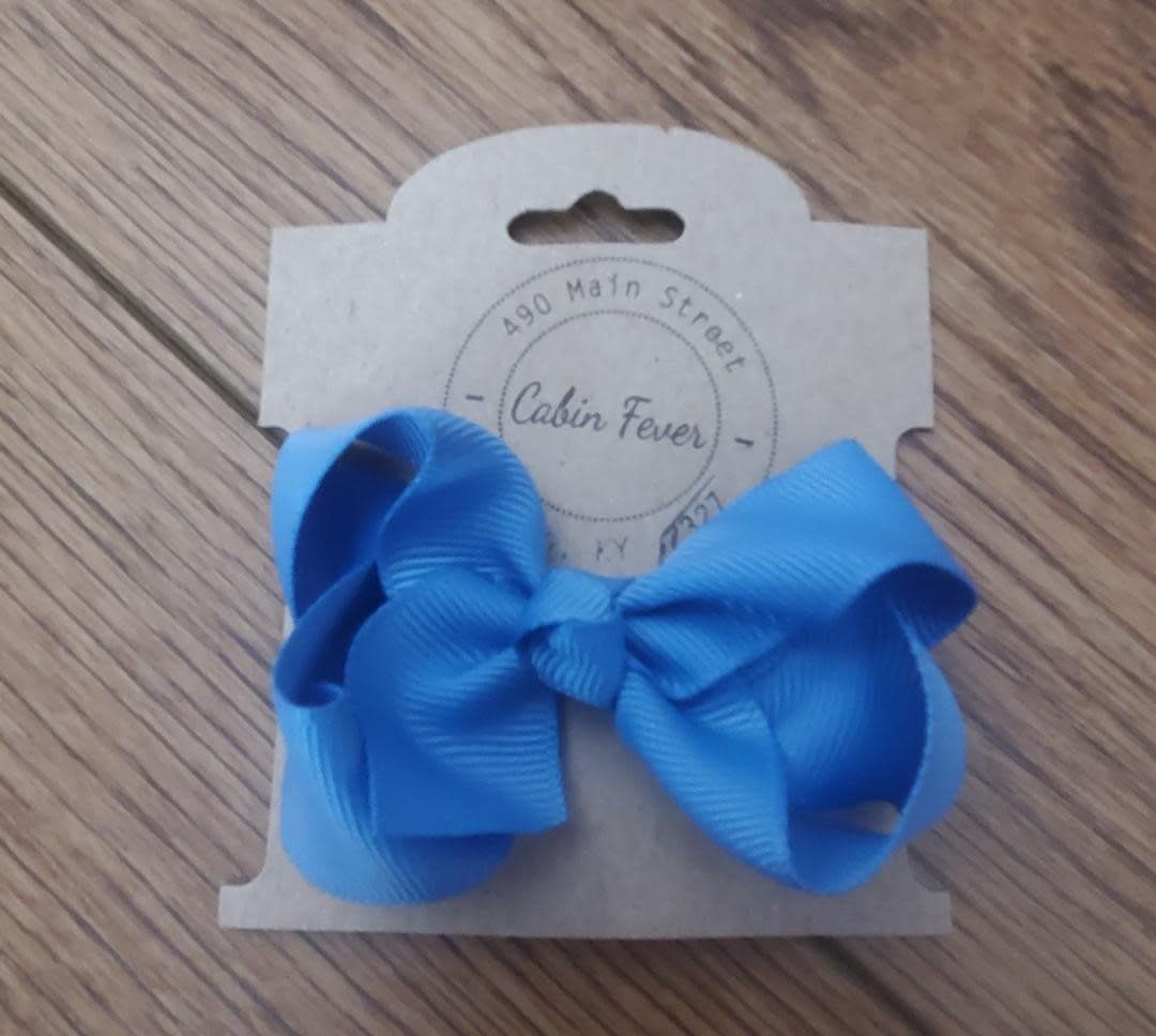 Small Pale Blue Hair Bow