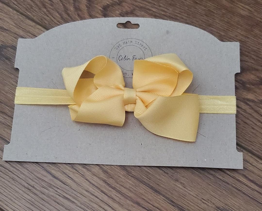 Headband with Golden Yellow Bow