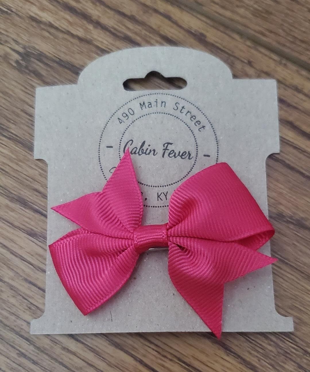 X-Small Hot Pink Hair Bow