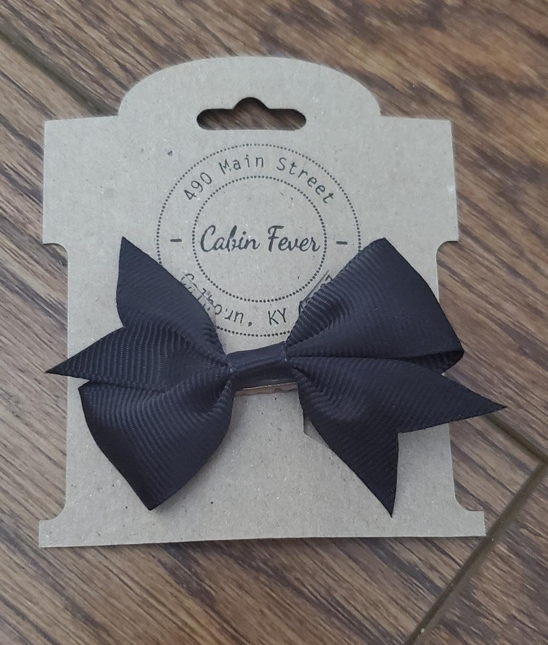 X-Small Black Hair Bow