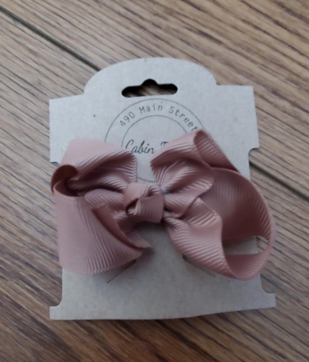 Small Light Brown Hair Bow