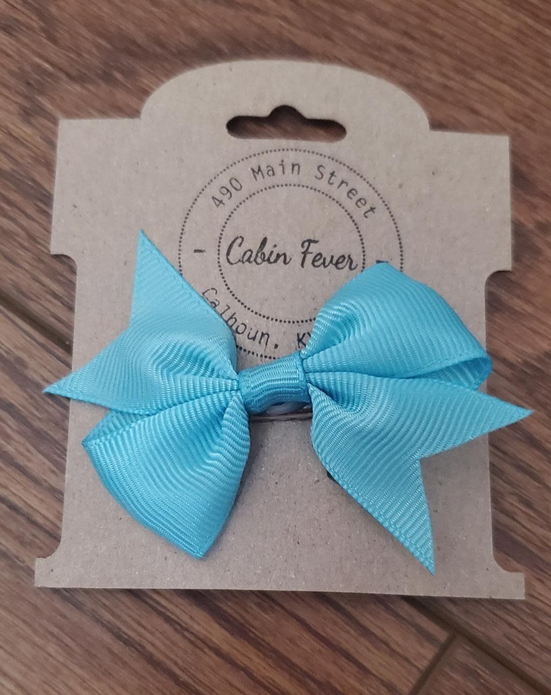 X-Small Light Blue Hair Bow