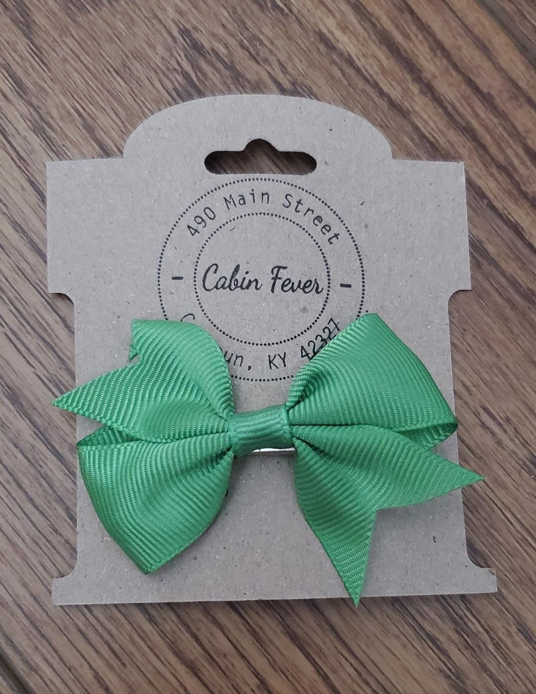 X-Small Green Hair Bow