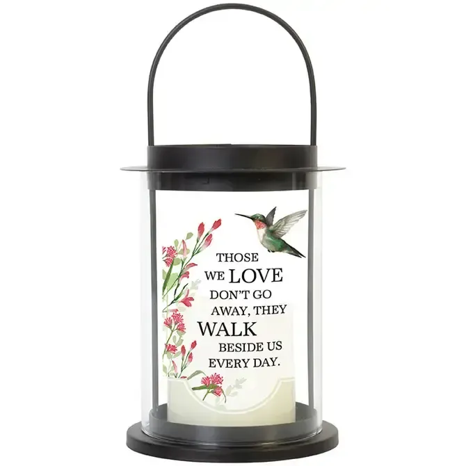 WALK BESIDE US CYLINDER LANTERN