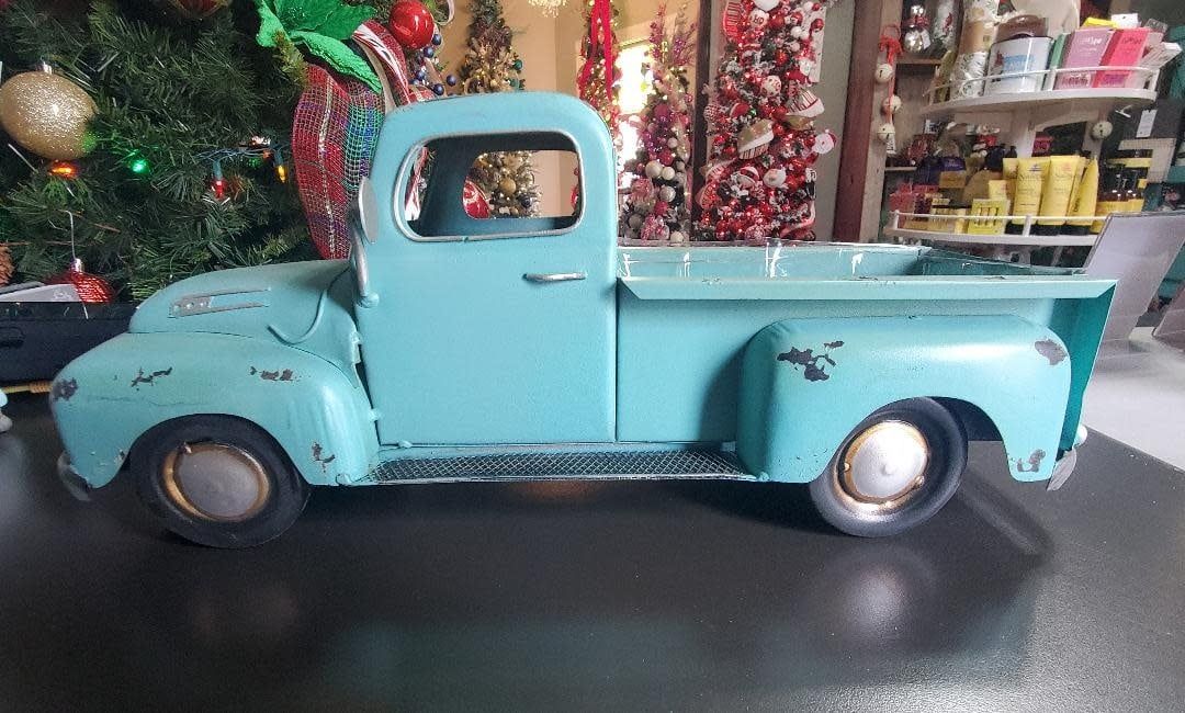 Light Teal Metal Truck