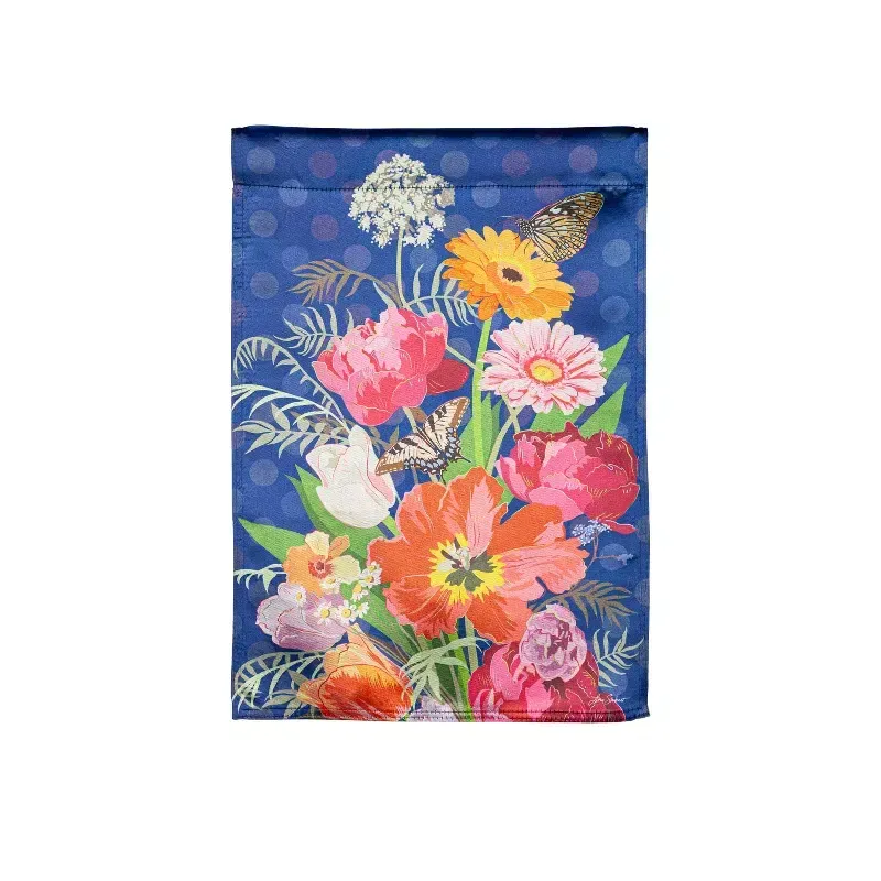 Bloom Boldly Lustre Garden Flag